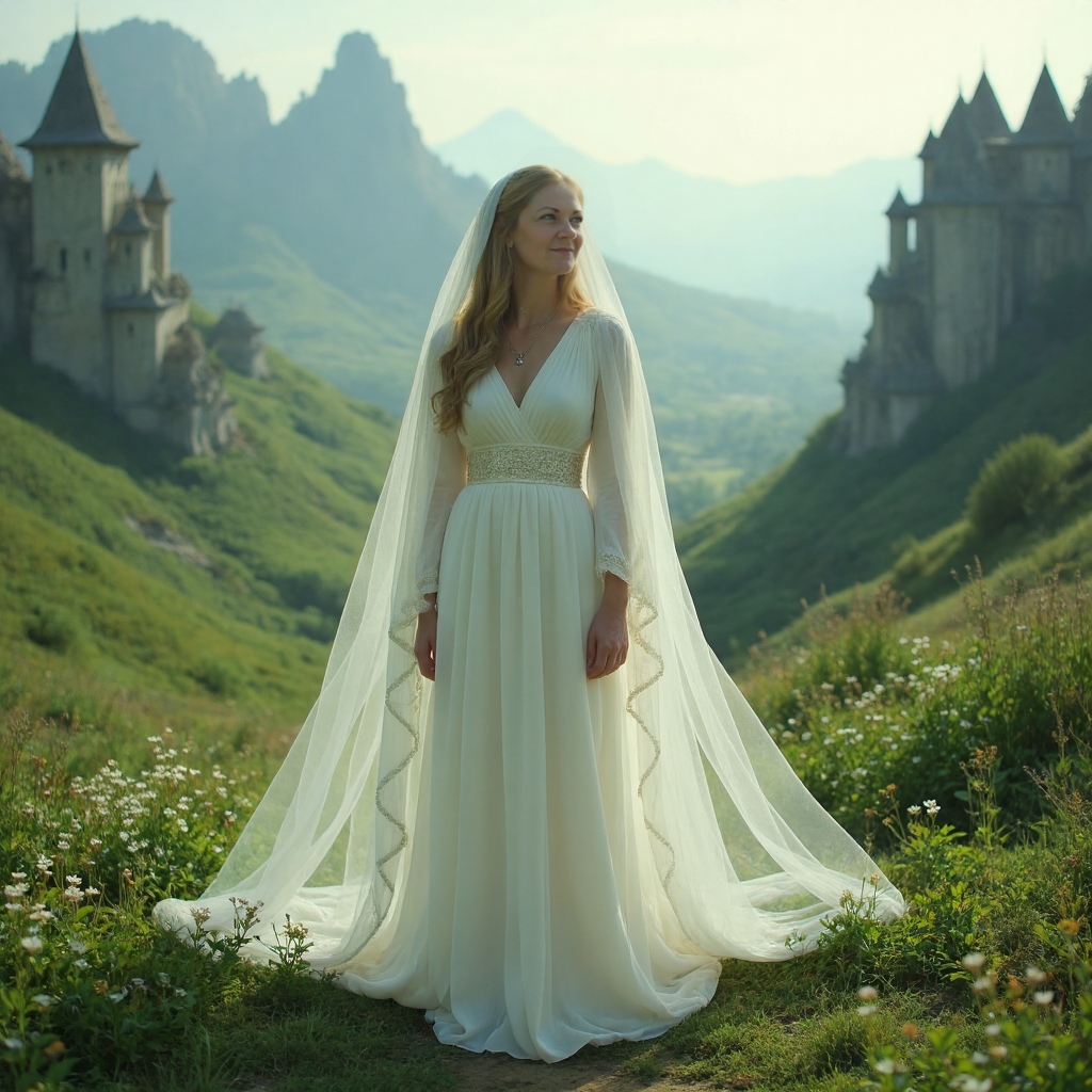 Woman fantasy scene